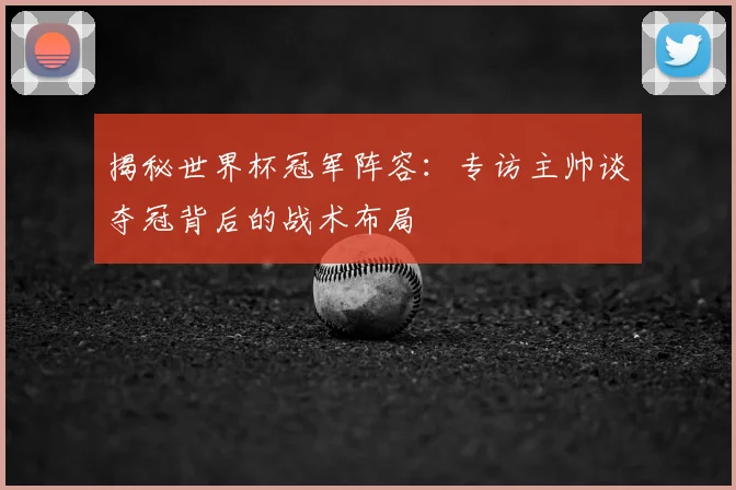 揭秘世界杯冠军阵容:专访主帅谈夺冠背后的战术布局